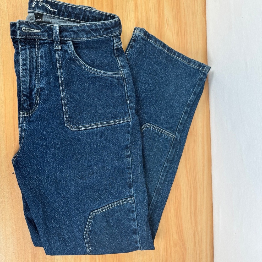 Art Class size 16 wide leg dark wash jeans